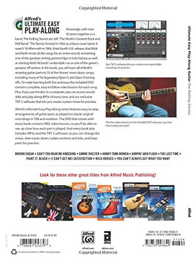 Ultimate Easy Guitar Play-Along -- the Rolling Stones: 10 Songs from ""The World'S Greatest Rock and Roll Band"" (Easy Guitar TAB) (Book & DVD) image number 2