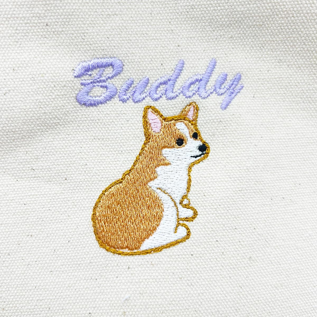 NICKNAC 02042-05 Heartful Pet Buddy Pouch, Natural Corgi image number 3
