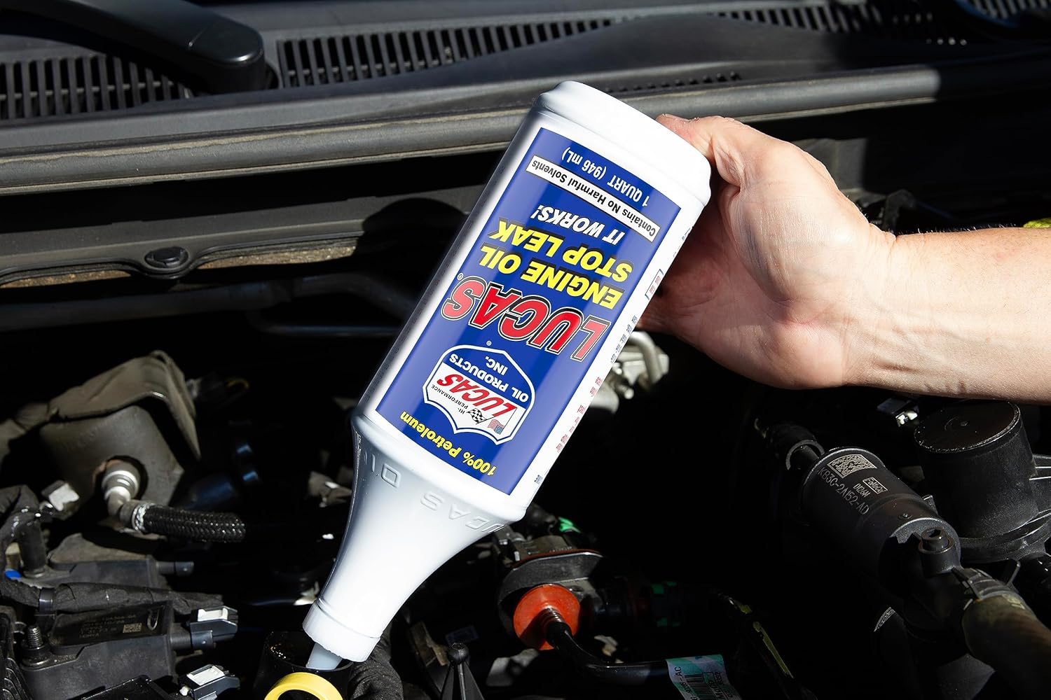 Lucas Oil 10278 Engine Oil Stop Leak- 1 Quart (946Mls) image number 4