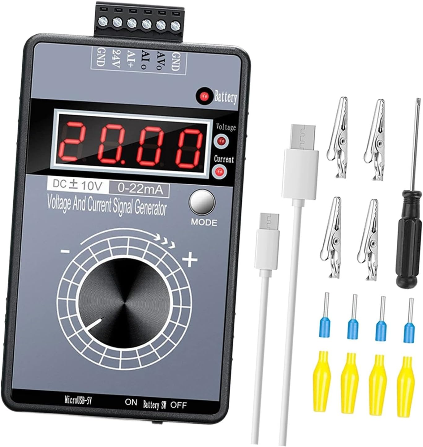 Adjustable Signal Generator 0-20MA 4-20MA Handheld Value Adjusting Multifunctional Adjustable Panel Portable DC 0-10V image number 6