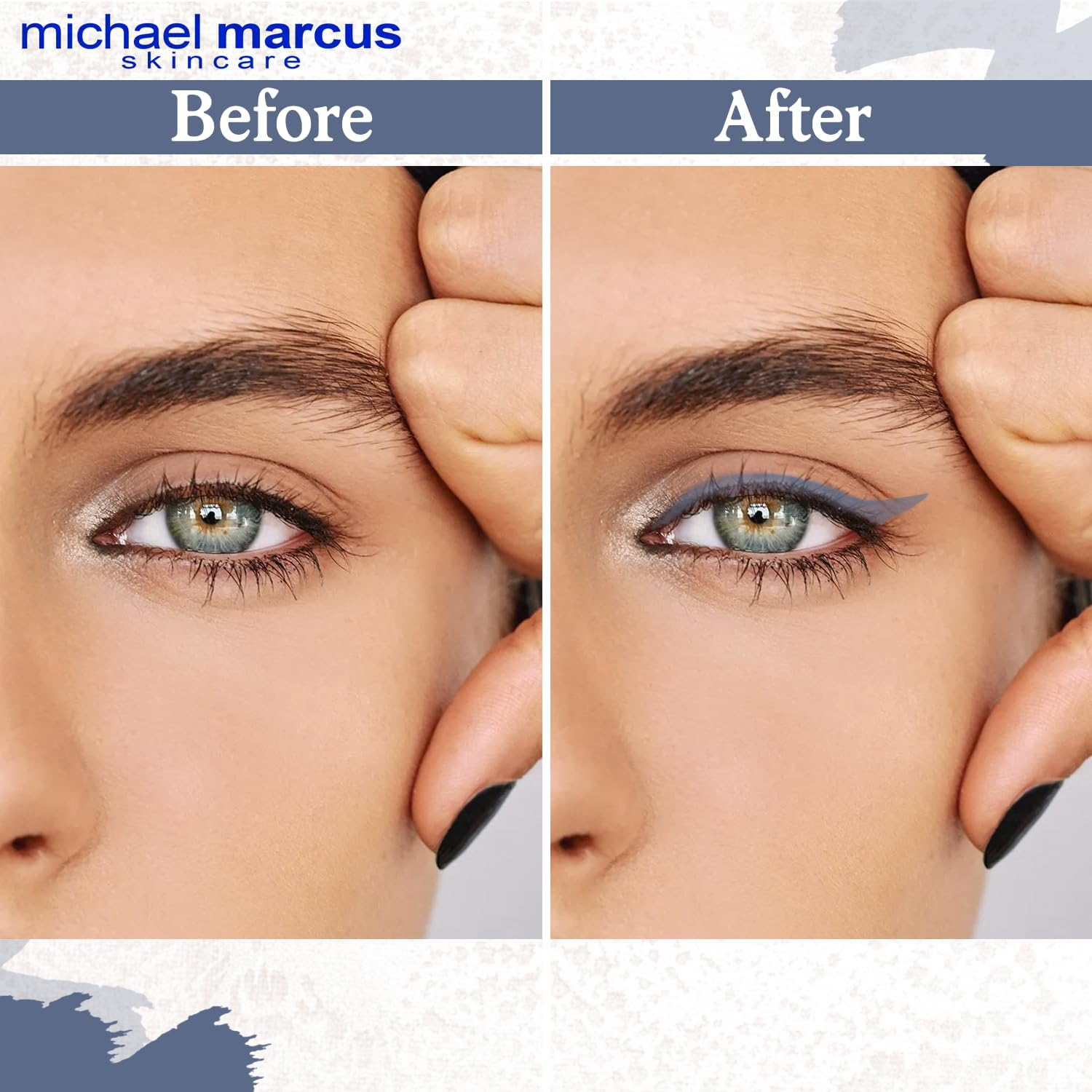 Michael Marcus Cake Eyeliner - Water Activated Dry Pressed Eyeliner - Long-Lasting, Vibrant Color, Smudge Resistant - Cruelty Free Paraben Free (Twilight) image number 6