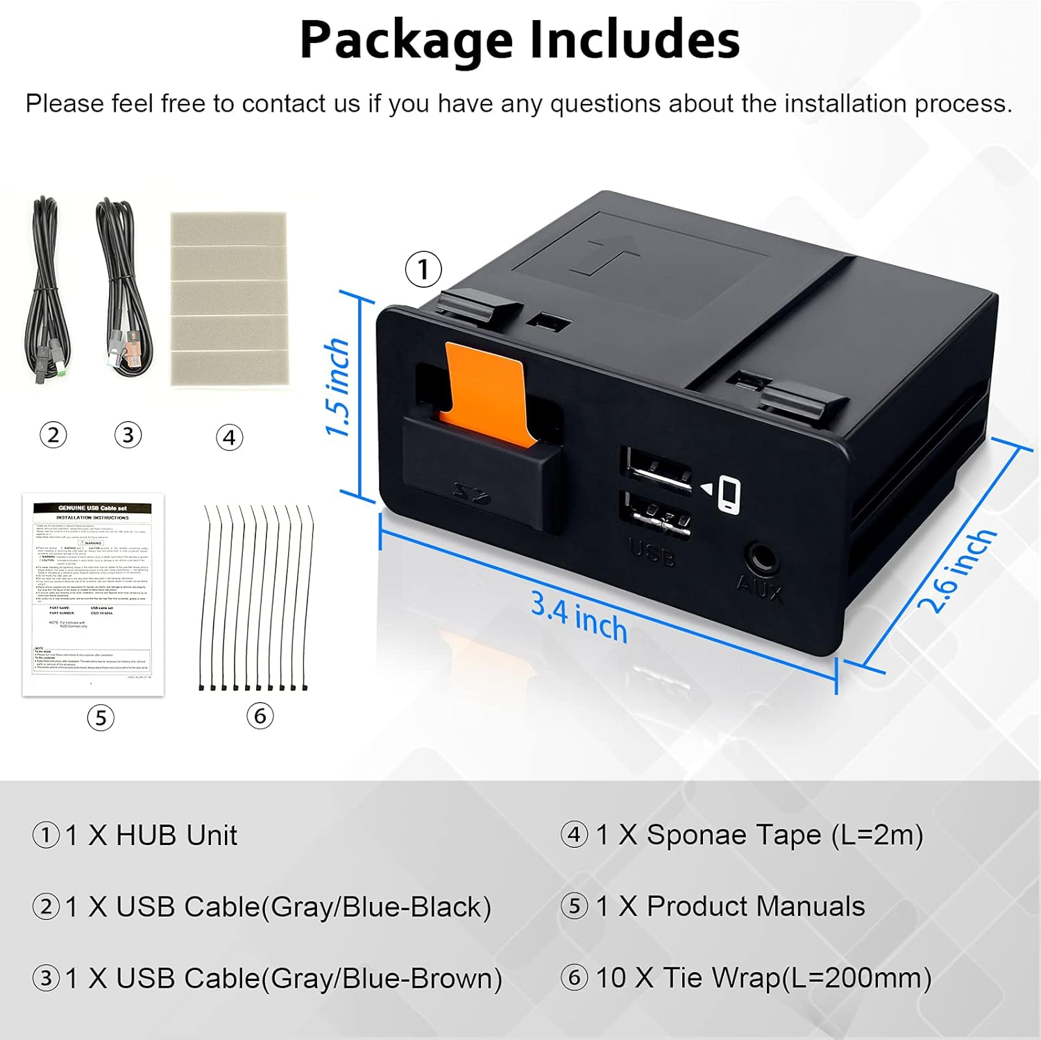 Carplay Adapter Compatible with Mazda 2/3/6/CX3/CX5/CX9/MX5/FIAT 124 2014-2021 Year, Fit for Carplay & Android Auto, TK78-66-9U0C OEM Hub Retrofit Kit Fits MZD Connect System, 00008FZ34 image number 4