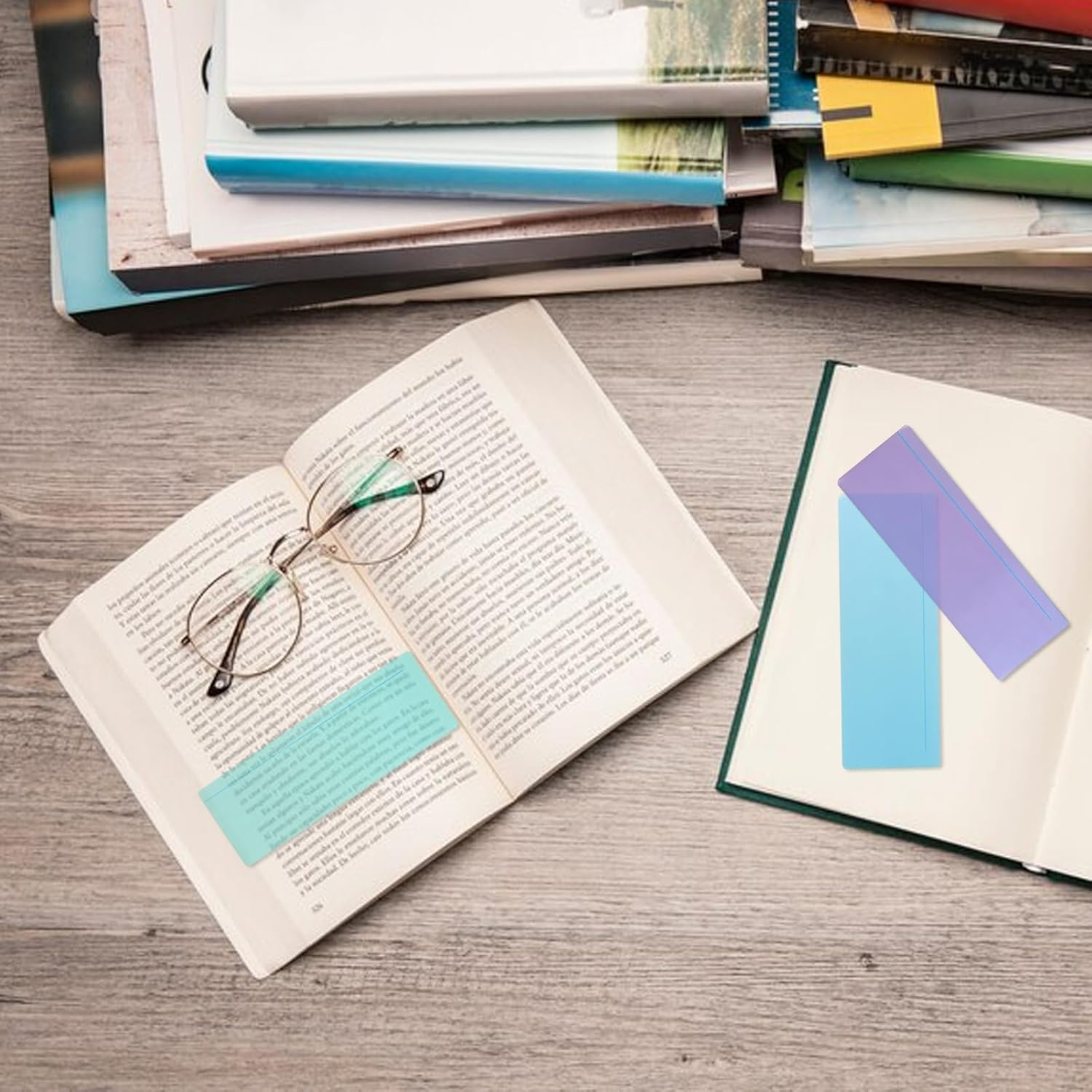 8PCS Coloured Overlays for Reading, Dyslexia Aids with Protective Case, Easy Identification for Dyslexia, ADHD, Irlen Syndrome & Visual Stress image number 3