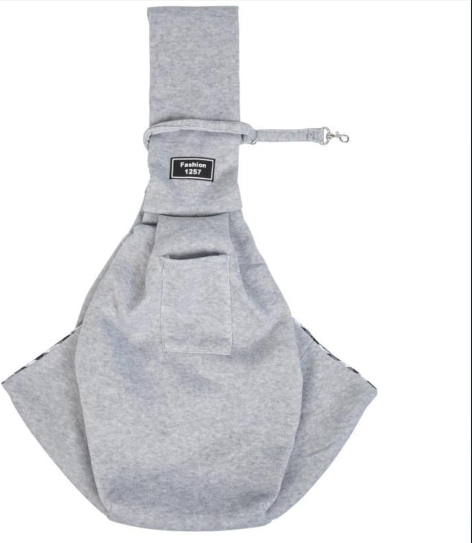 CYBERNOVA Small Pet Dog Cat Sling Carrier for 3-15Lbs, with Pocket,Hand-Free Pet Bag Dog Cat Puppy Carry Bag for Travel and Walking Outdoor (Pink) - Blue image number 4