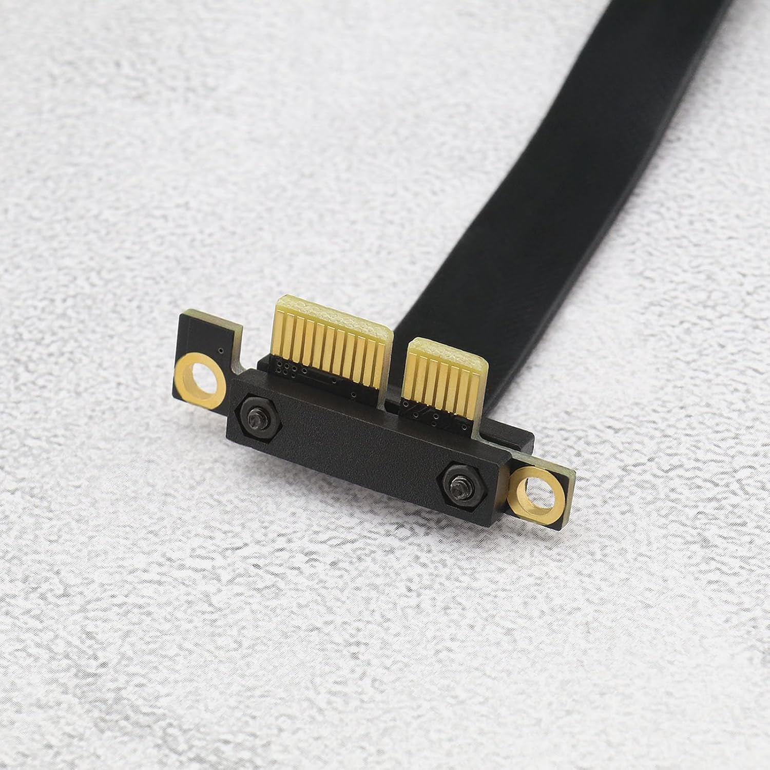 VGOL PCIE Extension Cable Double 90 Degree High Speed PCI Express 3.0 Male to Female up Riser Wireless Network Sound Card Connection Cable (10Cm) image number 4