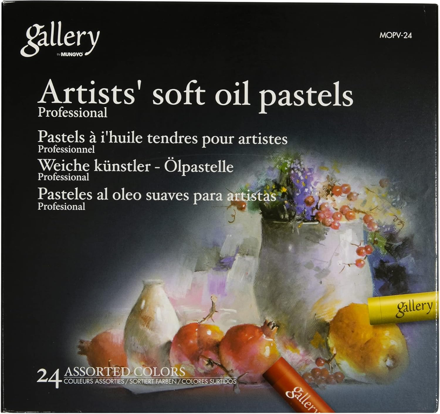 Mungyo Gallery Soft Oil Pastels Set of 24 - Assorted Colours image number 2