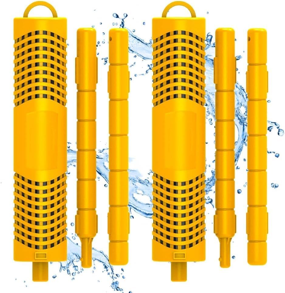 SPA Mineral Sticks for Hot Tub, Hot Tub Stick with 4 Months Lifetime Universal for Hot Tub & Pool, Spa Mineral Cartridge Keeps Water Crystal Clear (Yellow,2-Pack) image number 4