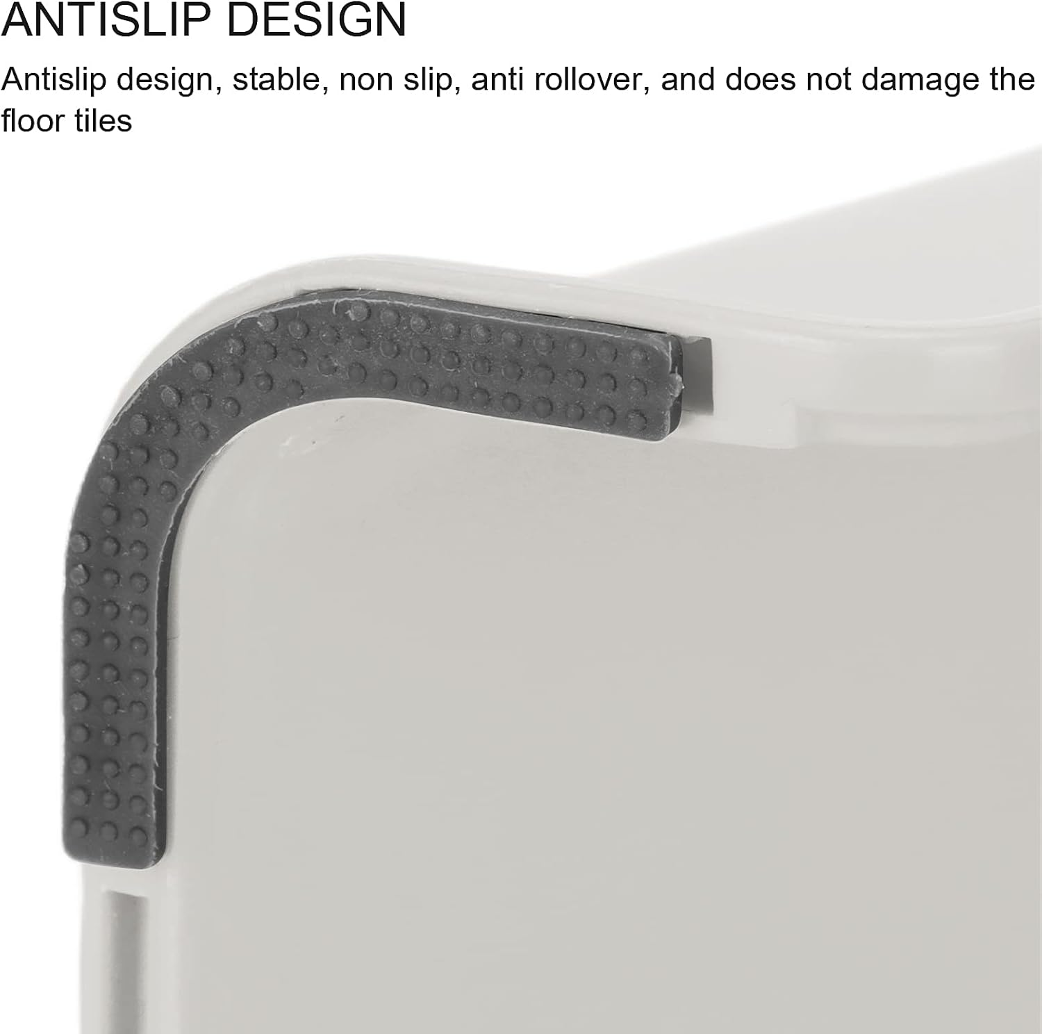 Shower Stool, Comfortable Convenient Strong Bearing Capacity Lightweight Practical Pedicure Foot Rest for Bathroom for Home(Beige) image number 6