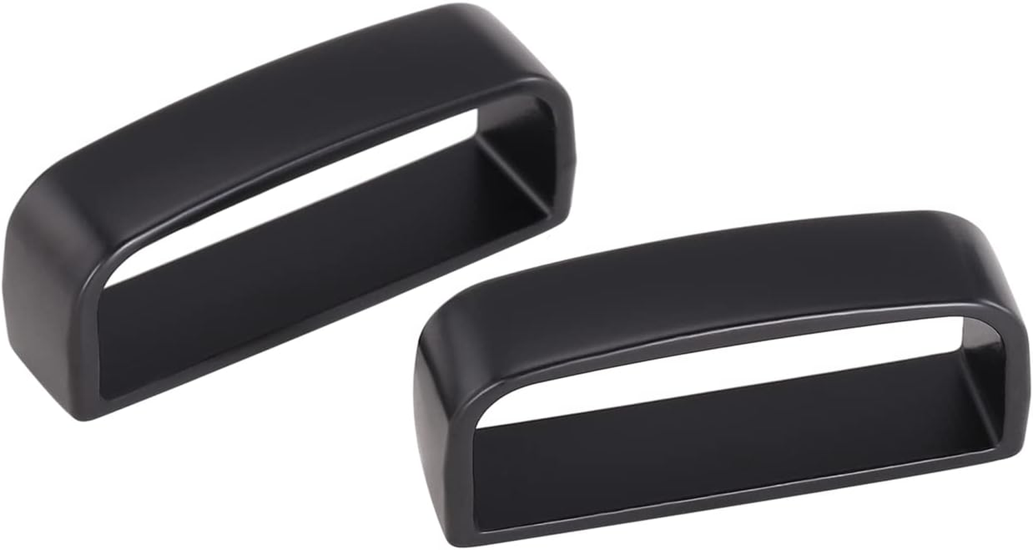 Black Belt Loop Keeper 1 1/2" (38Mm-40Mm) Belt Loop Men'S Belt Buckle Accessories-Gift Box