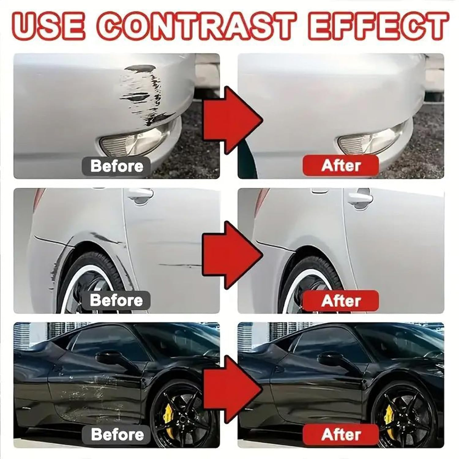 Ancsttu Scratch Remover for Vehicles - 100Ml Car Scratch Eraser | Long-Lasting Polish Restorer with Sponge for Cleaner Coating Paint Detailing Marine Automotive Interior Auto RV image number 4
