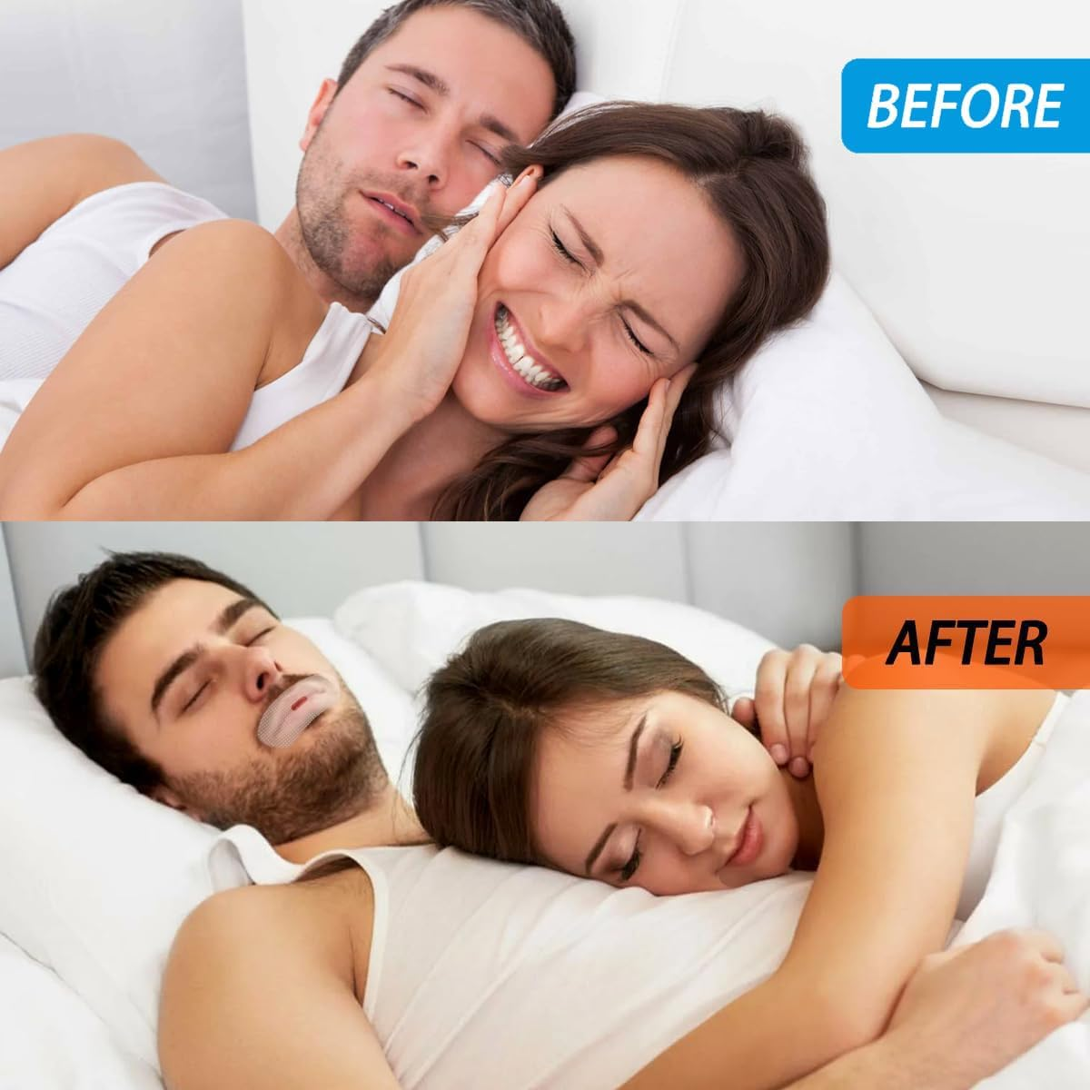 120Pcs Mouth Tape Sleep Strips, Adults and Children Sleep with Closed Mouth Patches, Open Mouth Breathing Correction Patches, Open Mouth Breathing Correction Patches, Snoring Reduction image number 1