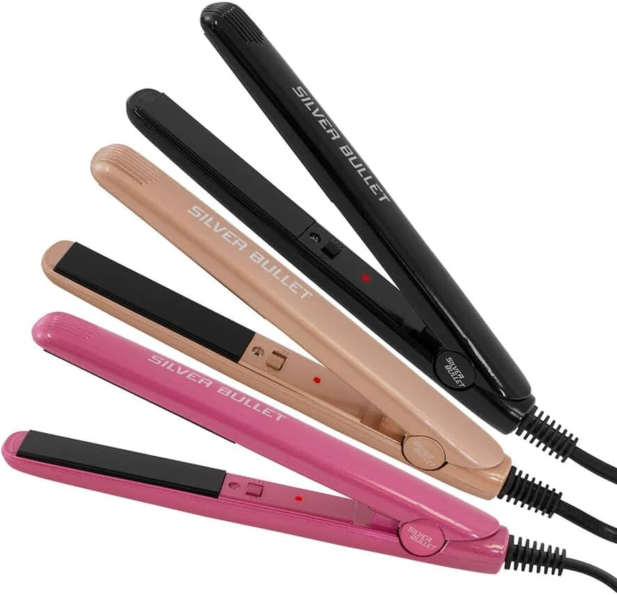 Silver Bullet Mini Straightening Iron, Pink image number 2