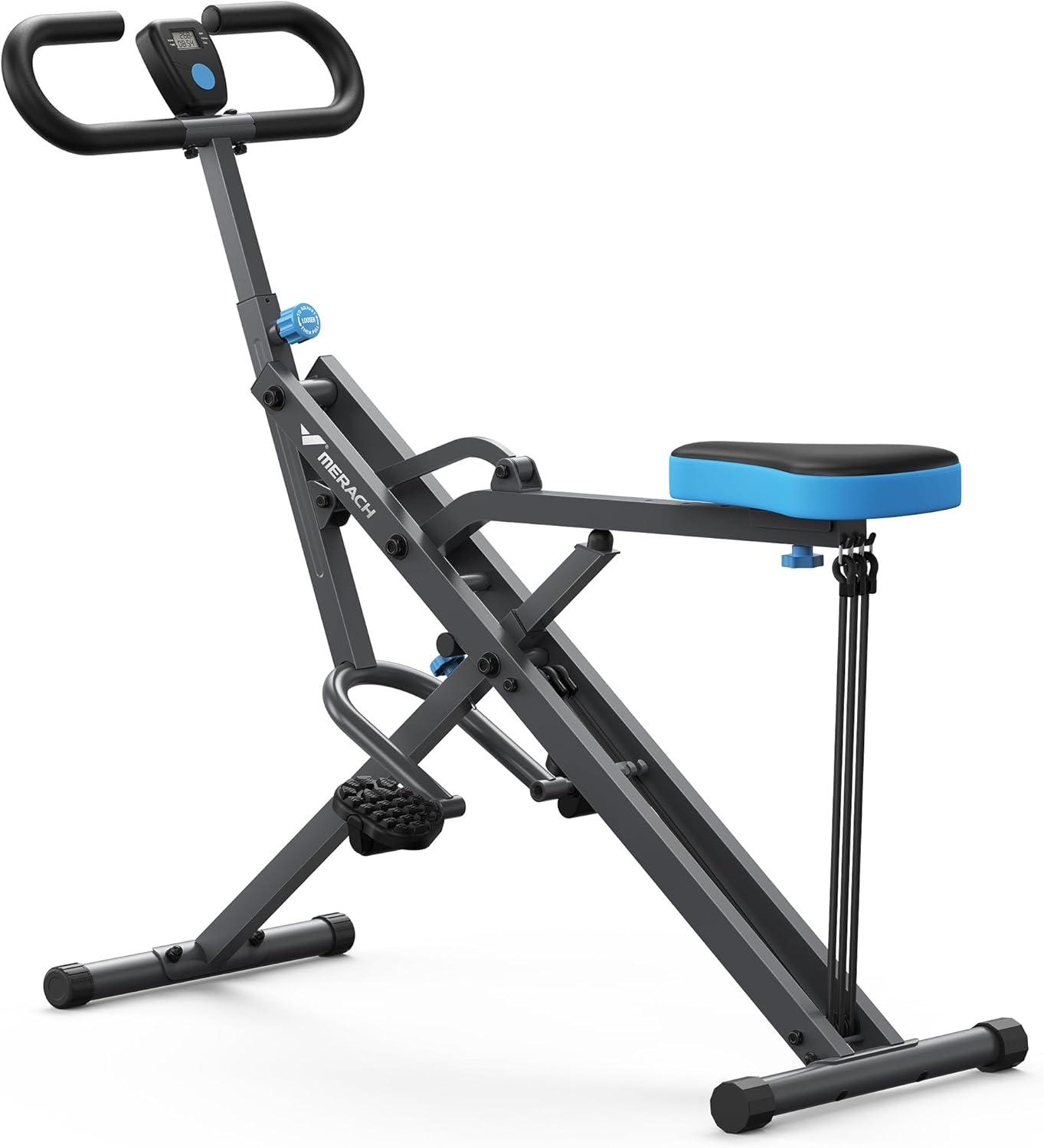 MERACH Squat Machine, 2 in 1 Squat Rowing Machine, Easy Setup & Foldable Exercise Equipment, Glute Trainer Machine, Glutes & Leg Home Workout Machine image number 2