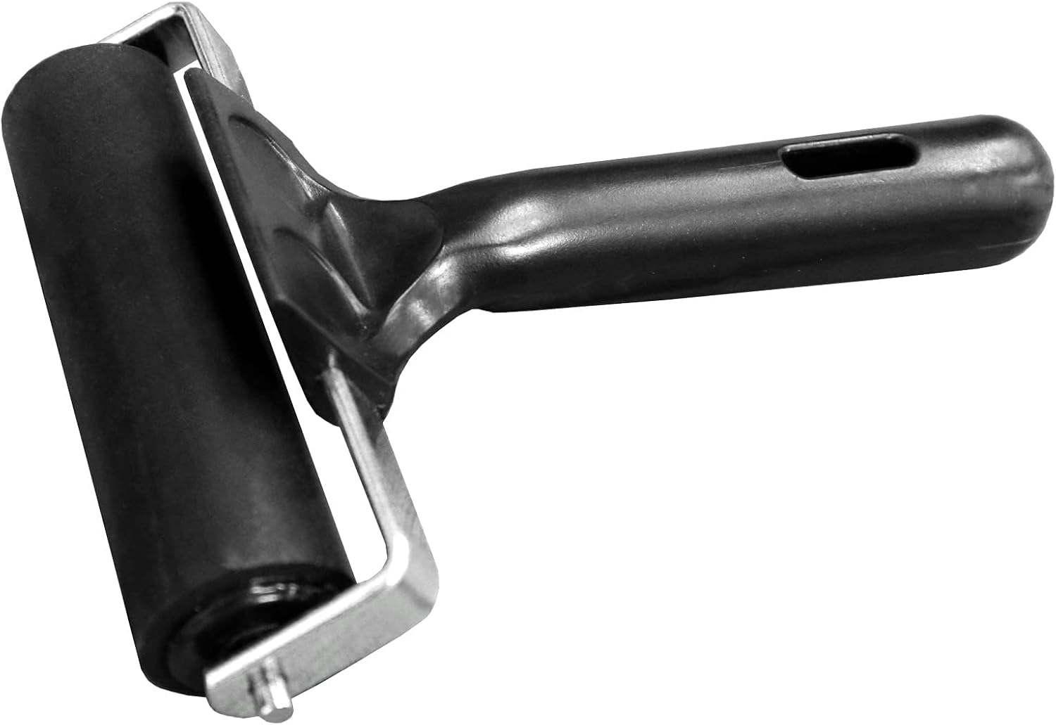 Rubber Roller for Flooring Installation 4 Inch Rubber Brayer Glue Roller for Boat Flooring Install Printmaking Painting Stamping Wallpaper Gluing Application