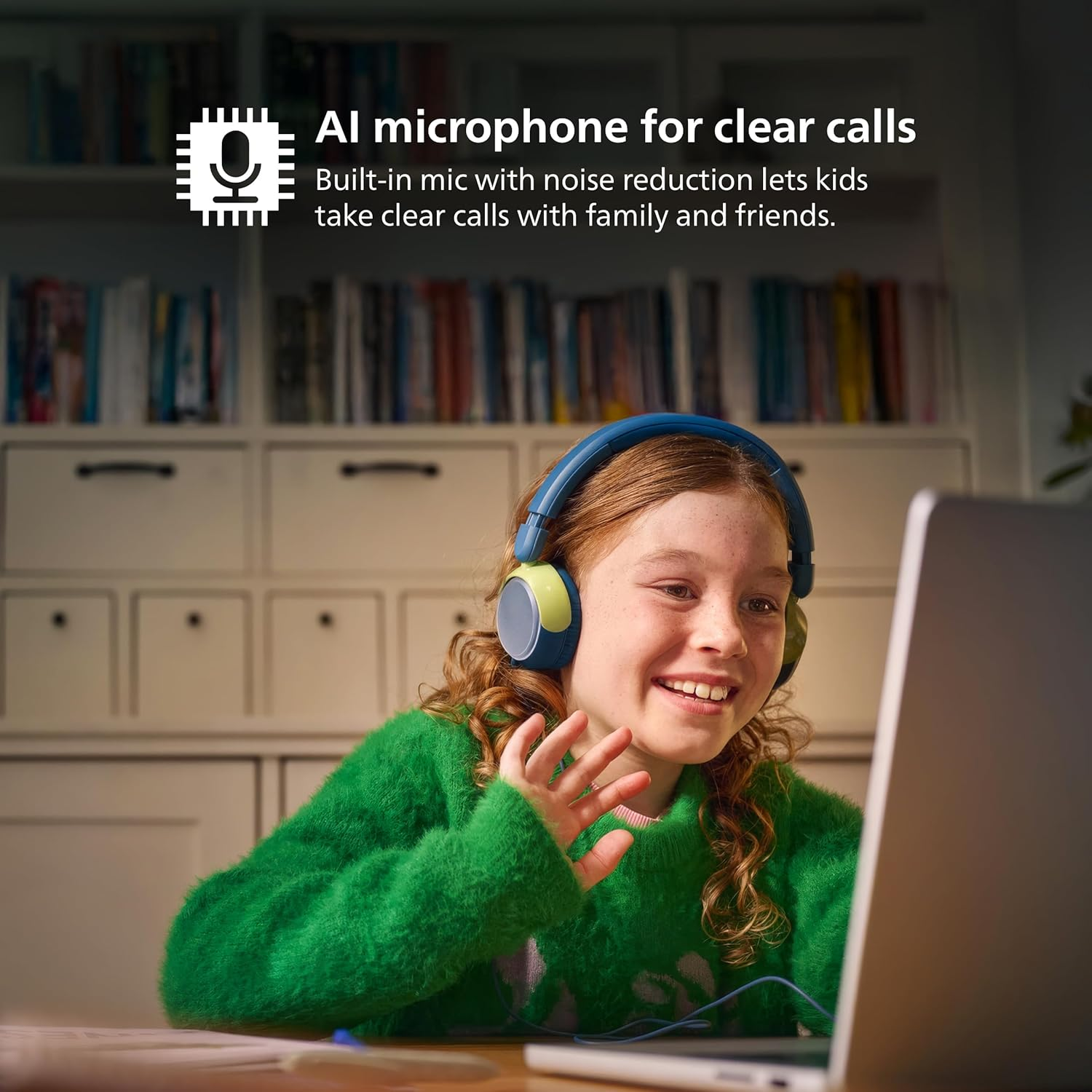 Philips TAK2000MP 2000 Series on Ear Wired Kids Foldable Headphones - Volume Limited, Audio Sharing, 3.5Mm and USB-C Cable Included - Magenta Purple image number 4