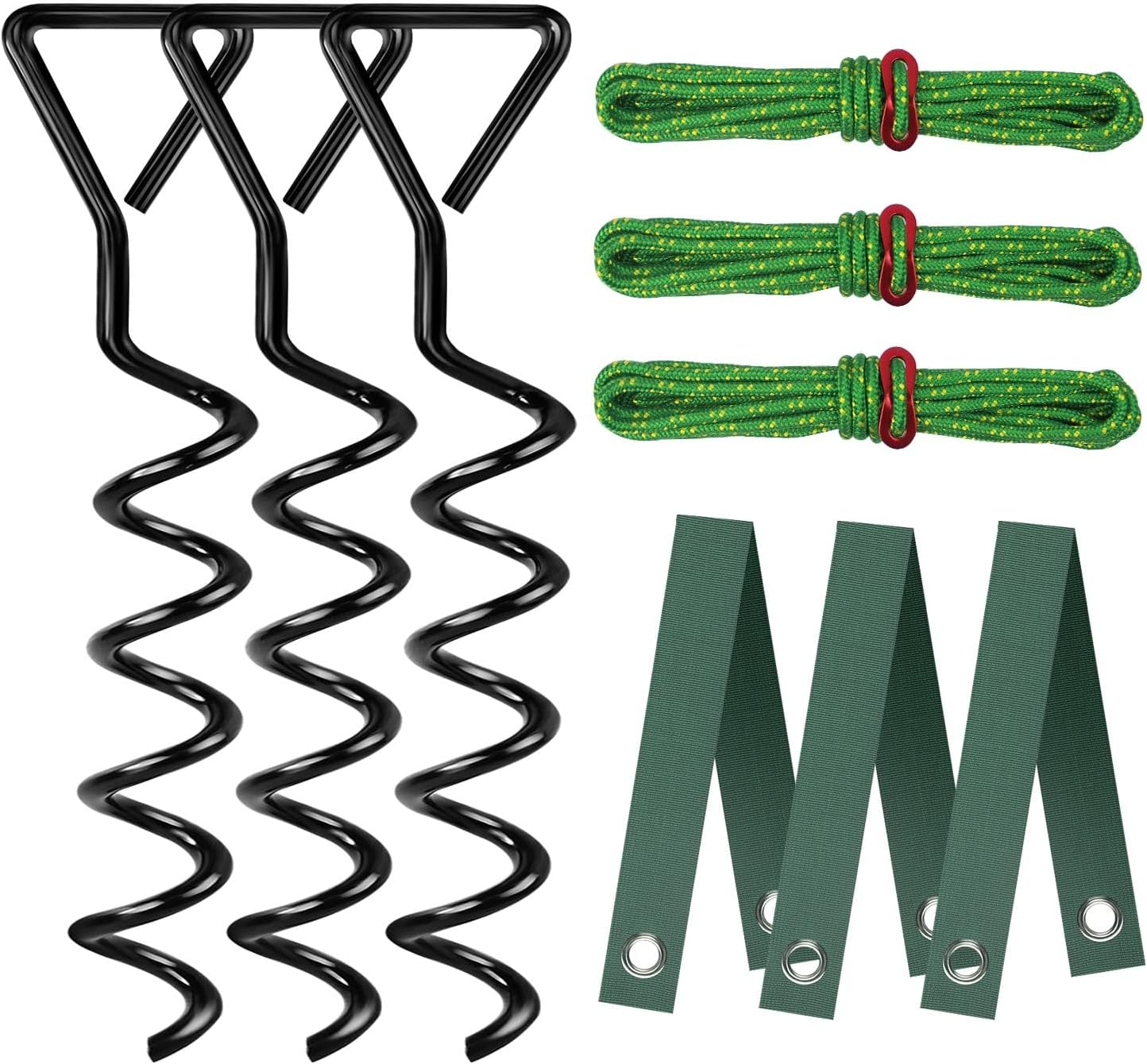 Tree Stake Kit, Heavy Duty Spiral Tree Stakes and Supports for Straightening Leaning or Young Trees, Protects from Harsh Weather image number 3