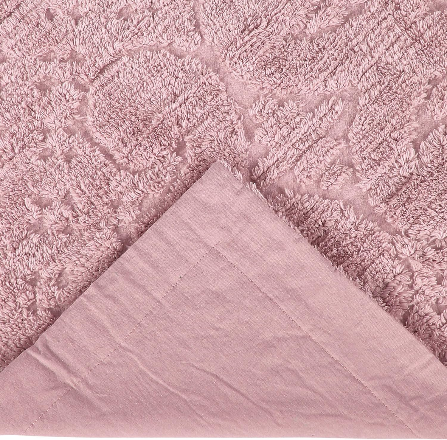 Better Trends Ashton Bedding Set Collection Is Super Soft and Light Weight in Medallion Design 100% Cotton Tufted Machine Washable Tumble Dry, King Bedspread, Pink image number 1