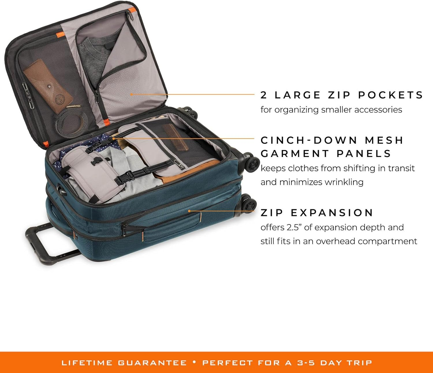 Briggs & Riley Medium 22&rdquo; Expandable Spinner Carry-On Luggage with Phone Charging Port