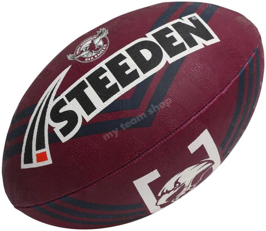 Steeden Manly Sea Eagles - Size 5 - NRL Supporter Football