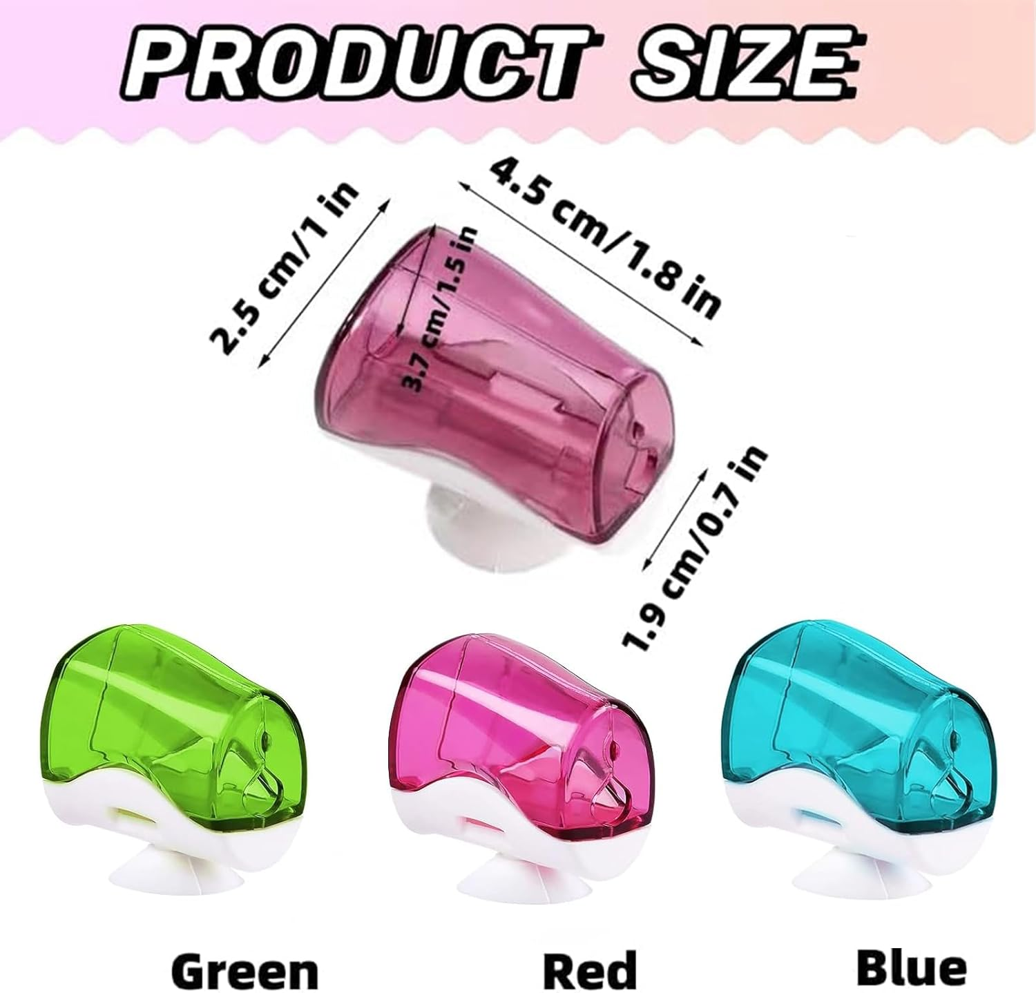 Toothbrush Holder with Suction Cup, Wall Mounted Cover Case, Portable Travel Holder for Home, Outdoor & Camping (3PCS) image number 6