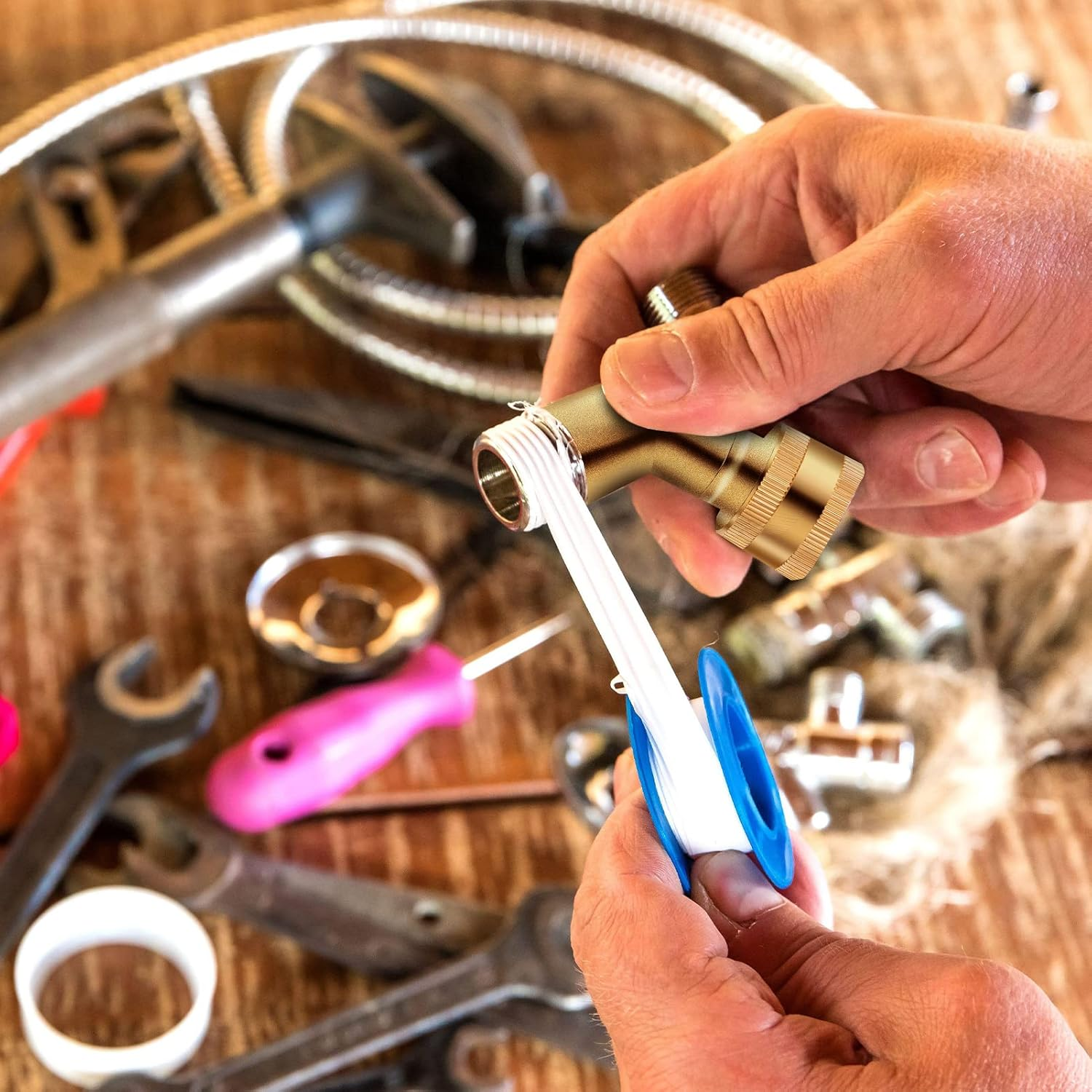 45 Degree Garden Hose Elbow, Eliminates Stress and Strain on RV Water Intake Hose Fittings, 3/4" GHT and Solid Brass, 2 Pack