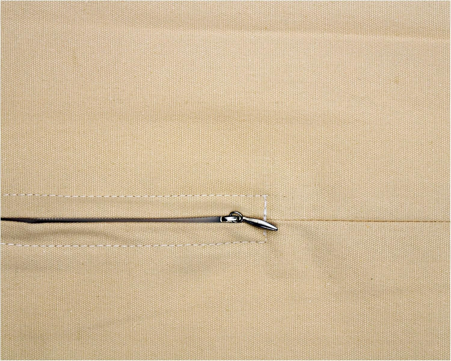 Thea Gouverneur - Cushion Back with Zipper Beige - 23.5999 - Cushion Back Kit - Cotton - 16 X 16Inch - 23.5901 Cotton image number 2