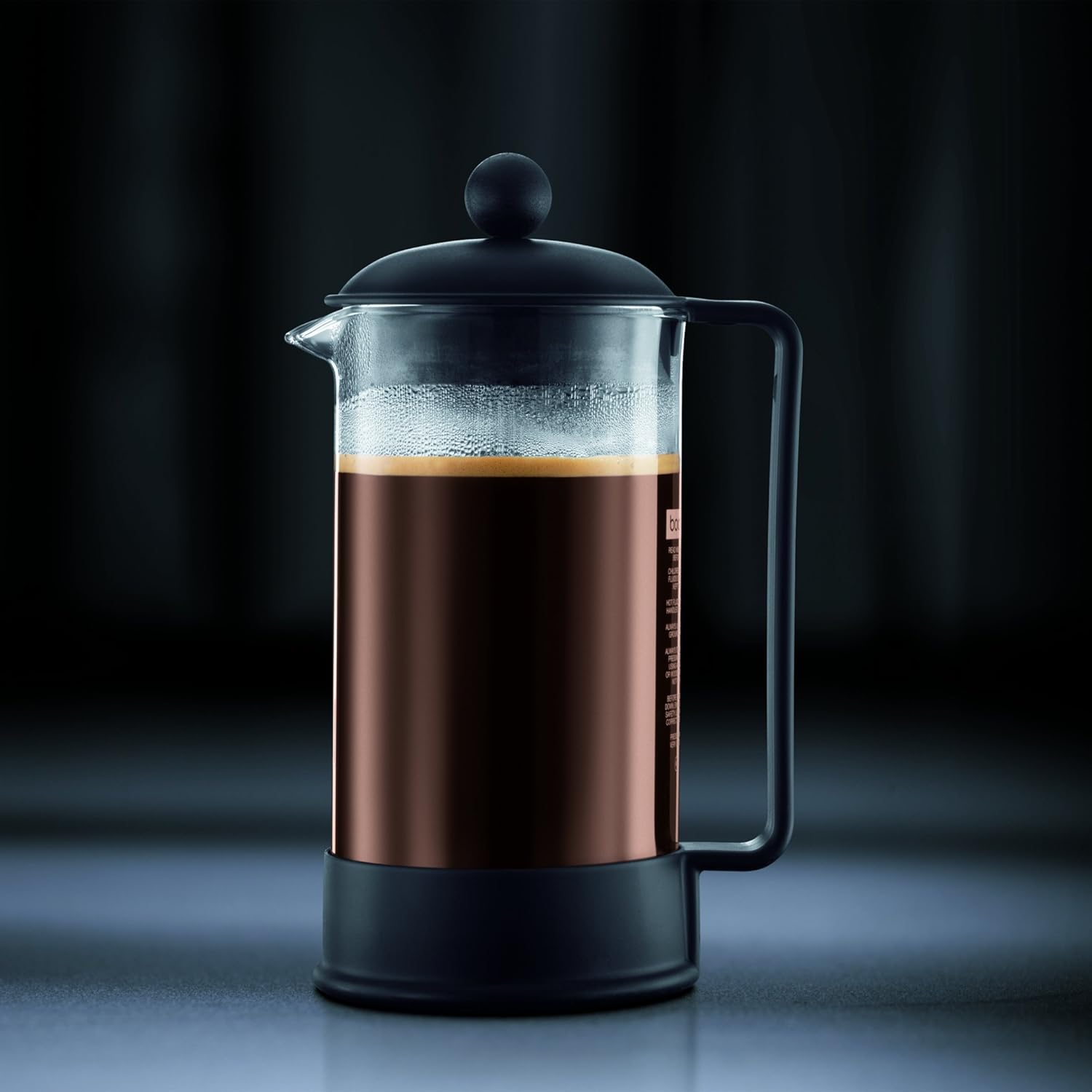 Bodum BRAZIL Coffee Maker, French Press Coffee Maker, Black, 12 Ounce (3 Cup) image number 3