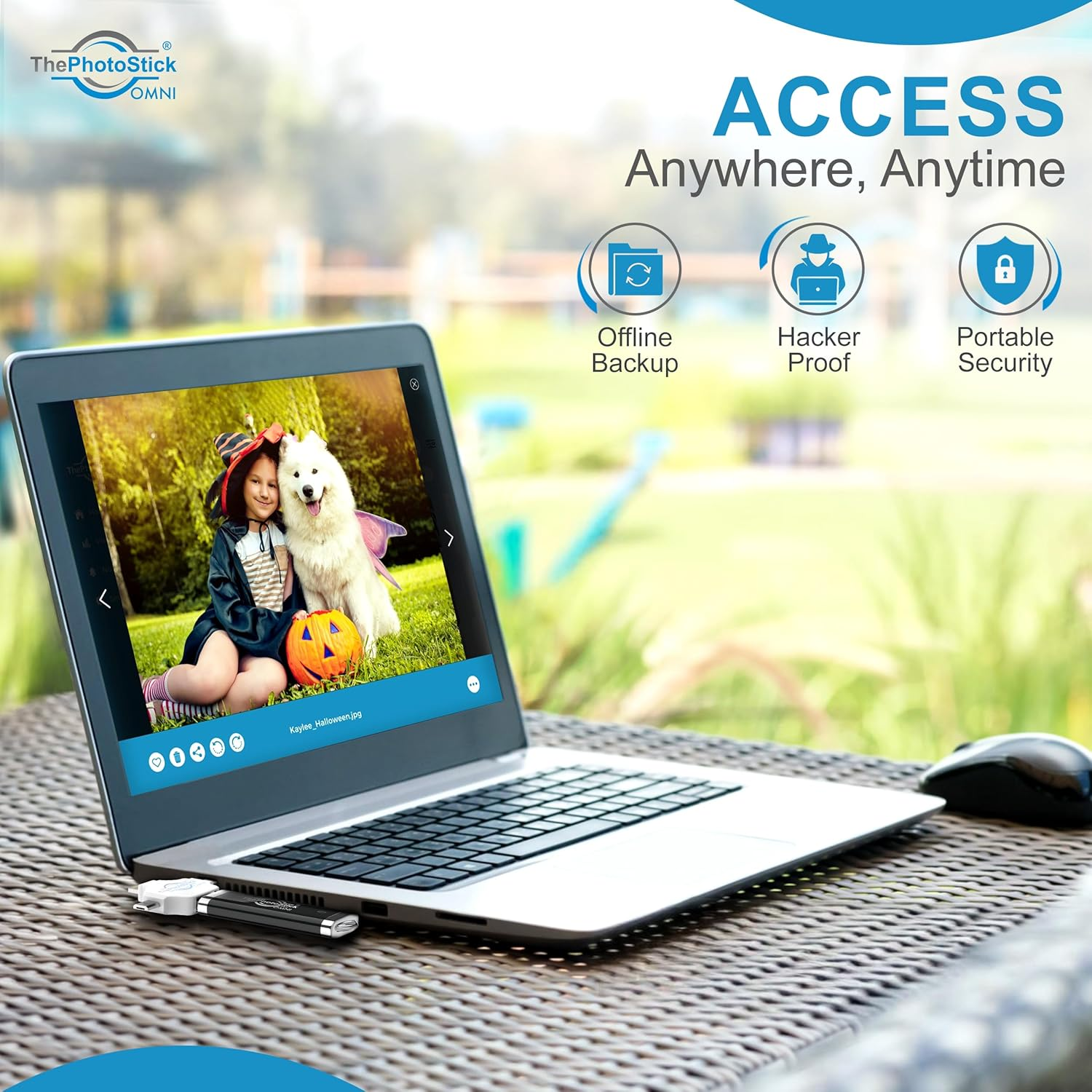 Thephotostick&reg; Omni 128GB - Secure Photo & Video Backup and Transfer | Digital File Organization | USB & Multiport Connection for Phones, Tablets and Computers | Portable Memory | External Storage image number 5