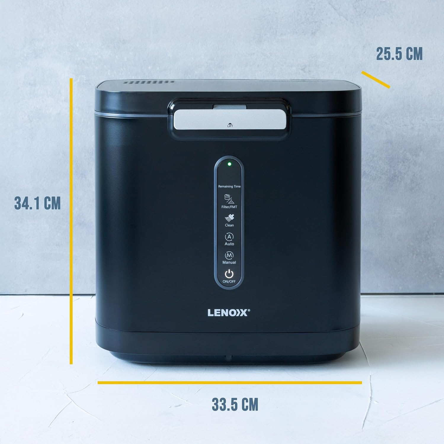 Healthy Choice Electric Food Waste Composter &ndash; 3.8L Kitchen Bin Reduces Waste by 90%, Odour-Free, Self-Cleaning, Touch Controls, Fast 3Hr Cycle, Charcoal Filter