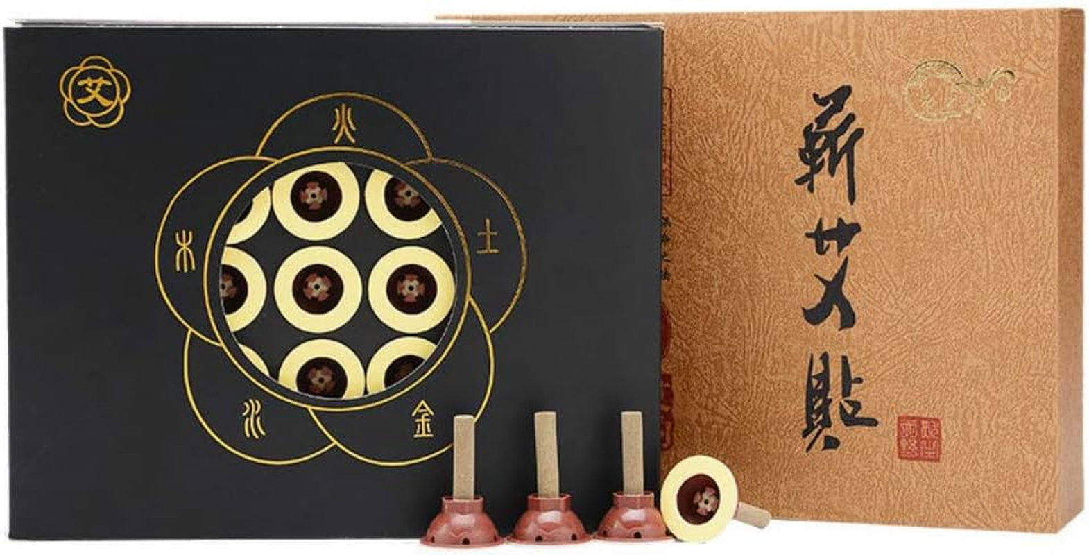 7 Years'Old Pure Moxa Roll Strip for Moxibustion Ai Ye Chinese Wormwood, Moxa Sticks, High Purity 40:1-60Pcs image number 5