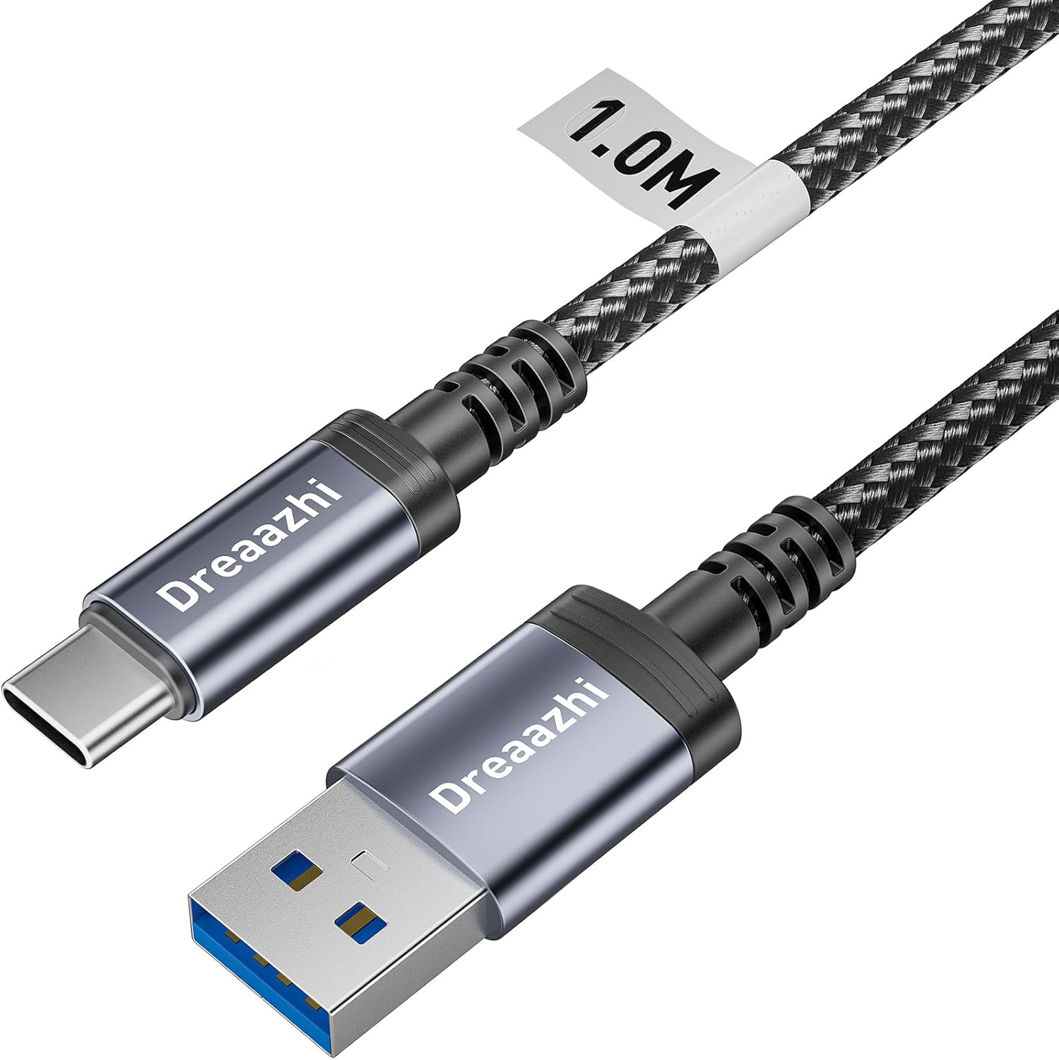 Dreaazhi USB to USB C Cable 1M, USB 3.1 Gen 2 Cable Fast Charging with 10 Gbps Data Transfer,Android Auto Cable for Iphone 16/15, Galaxy Note 8, S8, S9, S10, Sony XZ, LG V20, HTC, SSD, Etc image number 4