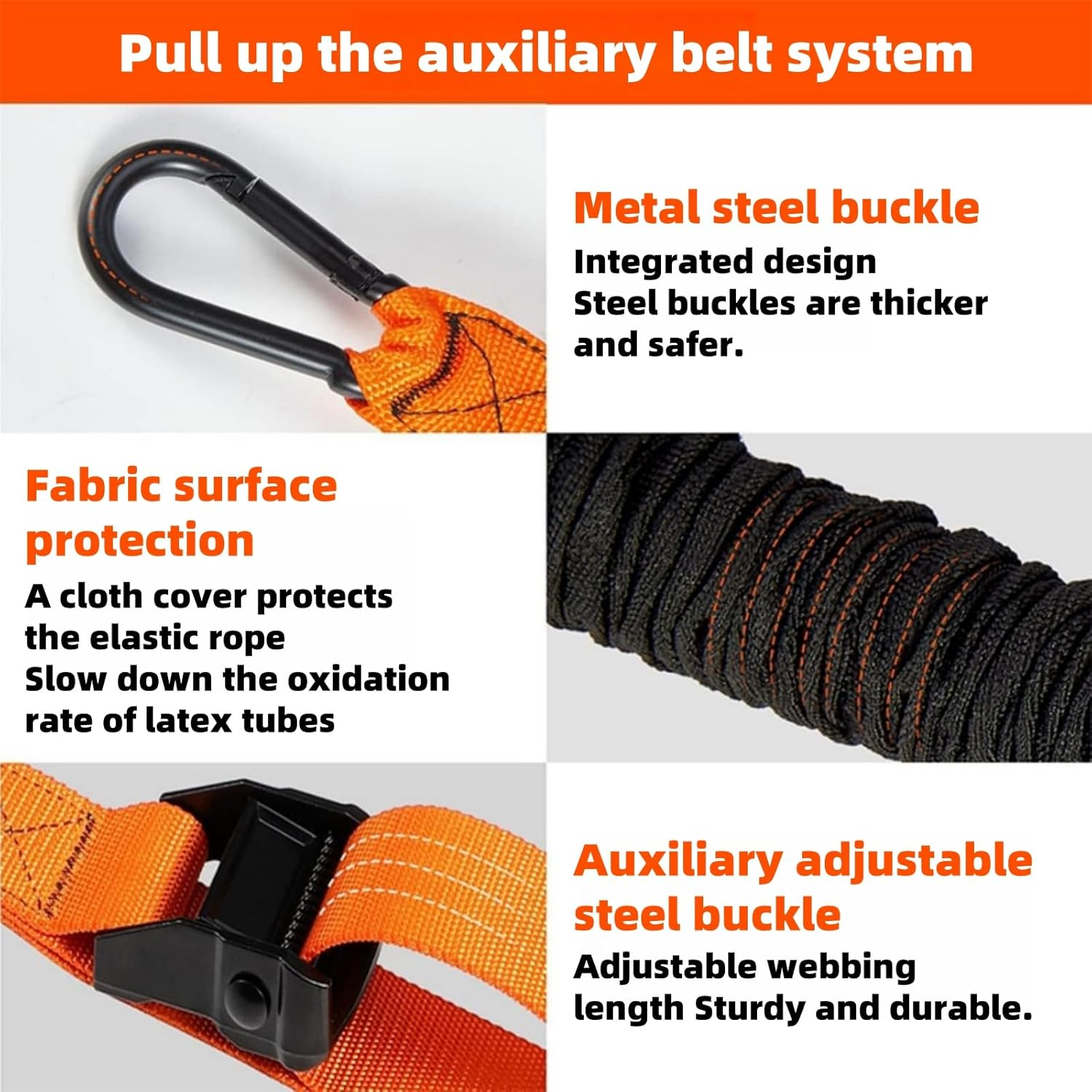 Pull up Resistance Bands, Heavy Duty Assistance Band for Pull up Bar, Adjustable Weight/Size with Fabric Feet/Knee Rest, Bands for Pull up Assist for Strength Training, Pull up Assist Band image number 1