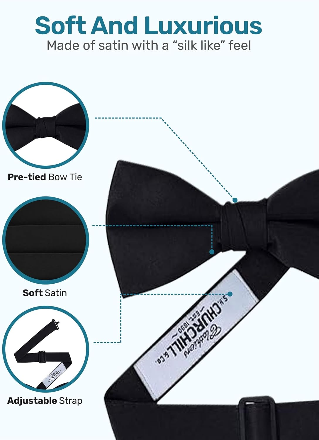Men'S Formal Satin Bowtie and Cummerbund Set
