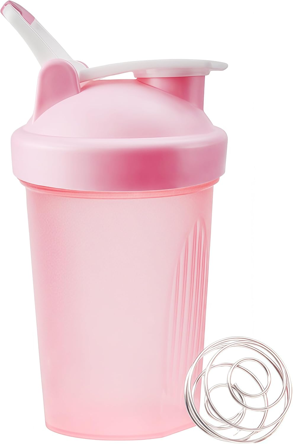 Shaker Bottle for Protein Powder Mixed Plastic Workout Water Bottle 400 Ml with Mixball Non-Leak Cap Shaker Cups for Fitness Sports Gym Supplement Drinks Bottles (Blue)