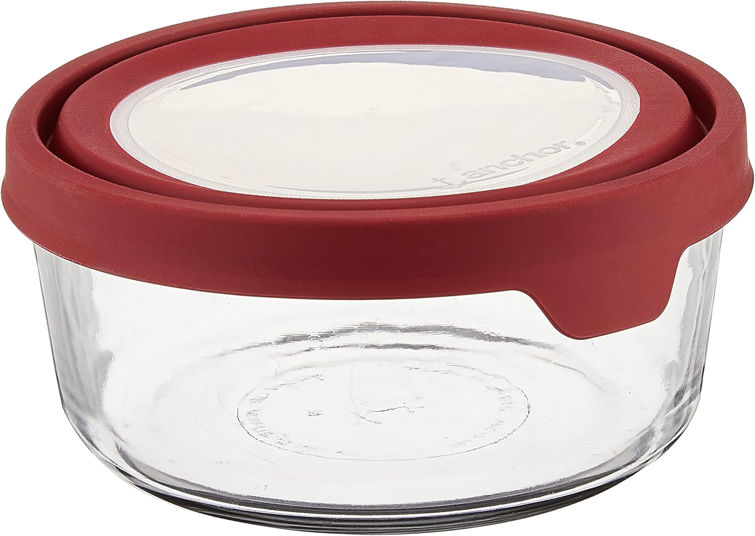 Anchor Hocking Trueseal Glass Food Storage Container with Airtight Lid, Cherry, 4 Cup image number 3