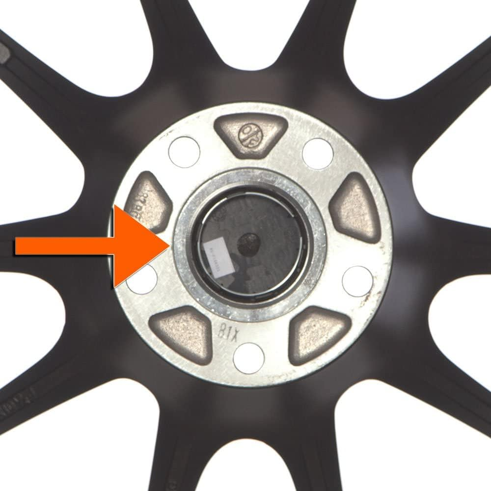 Circuit Performance Hub Centric Rings (4 Pack) - 76.1 to 63.4 Silver Aluminum Hubrings - Compatible with Ford Focus, Fiesta, Volvo, Jaguar with 63.4Mm Vehicle Hub Using Wheels with 76.1Mm Centerbore image number 2