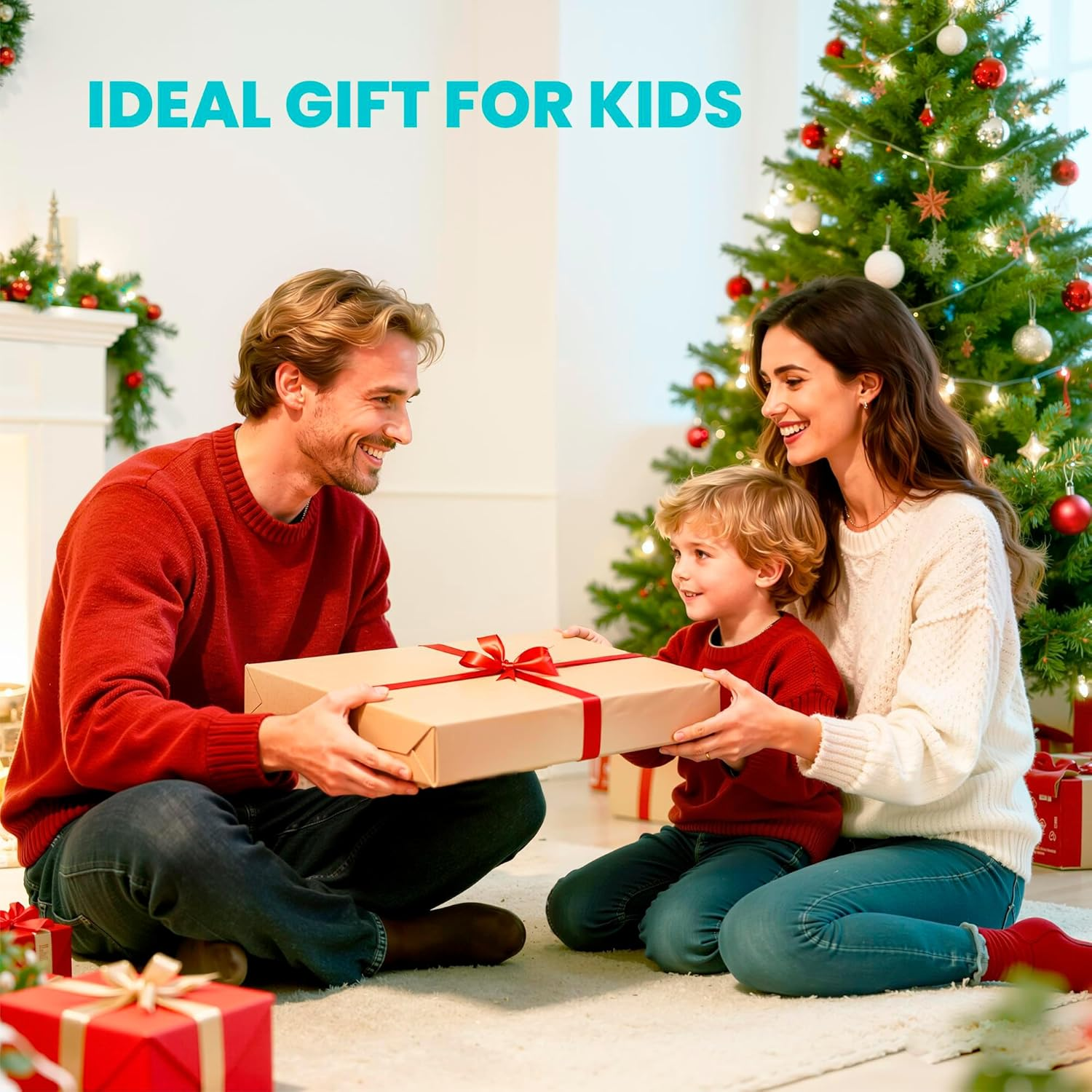 Electric Drum Kit Built-In Speaker, Kids Electronic Drum Practice Pad Set, Portable Roll up Drum Machine with Drumsticks, 2 Foot Pedals，Great Birthday for Boys Girls image number 4