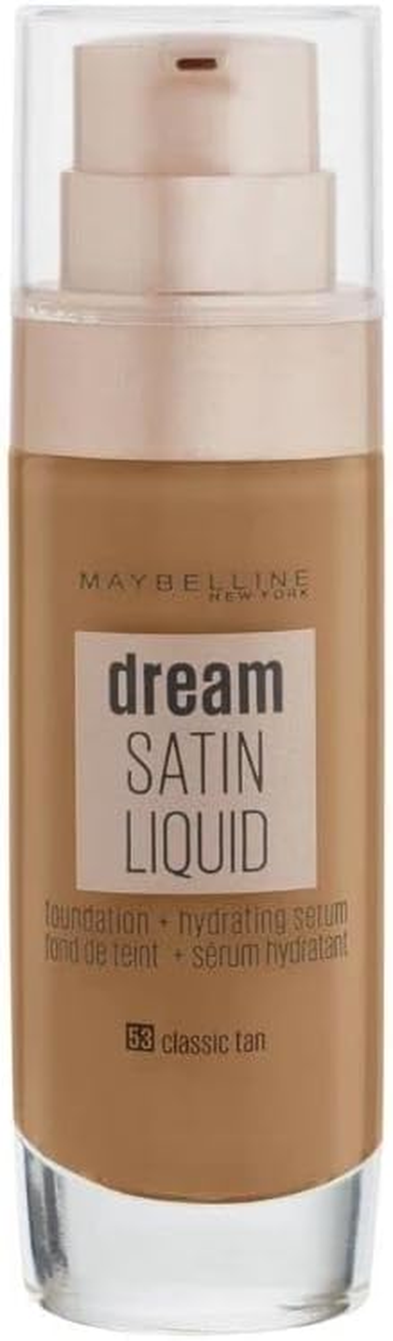 Maybelline Dream Satin Liquid Foundation with Hydrating Serum - Classic Tan 53