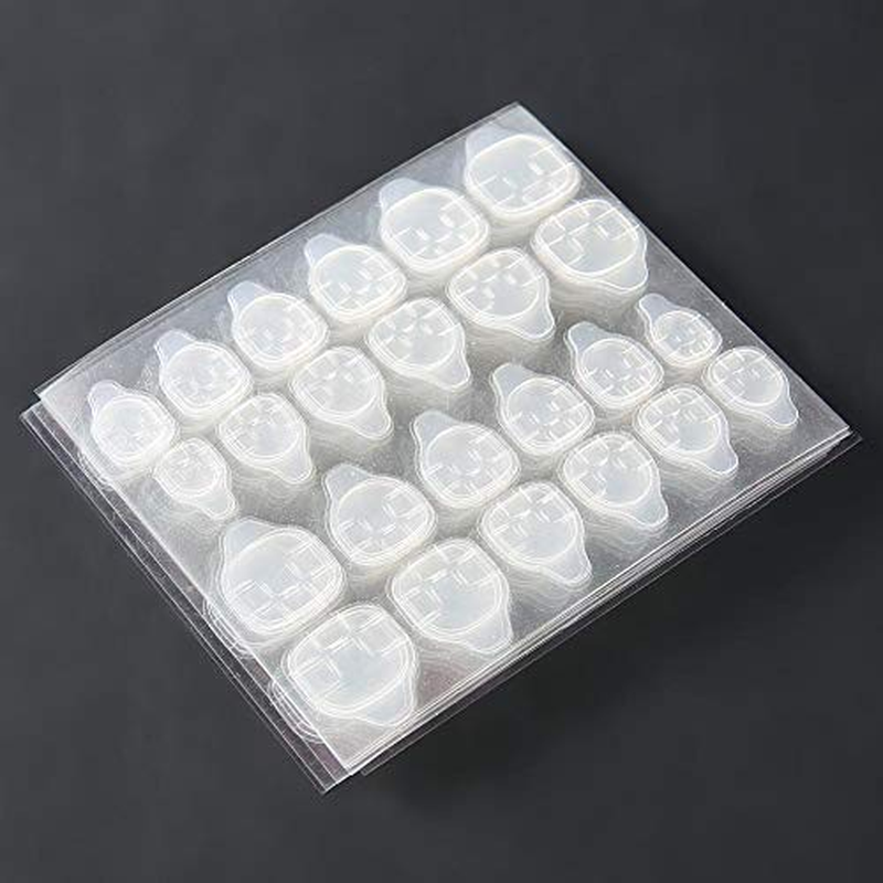Breathable Adhesive Tabs Fake Nail Glue Sticker, Double Sided Adhesive Nail, 10 Sheets Transparent Double-Sided Adhesive Tapes Toenail Toe Nail Sticker Nail Glue Sticker False Nail Tips image number 3