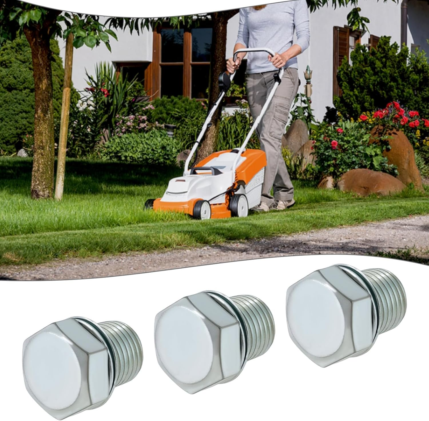 Briny River 4PCS M10 Chainsaw Decompression Valve Blanking Plug 11220252200 Compatible with Stihl Compatible with Husqvarna image number 2