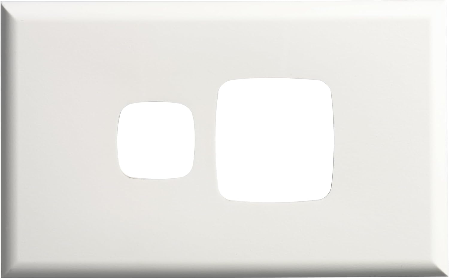 HPM Excel 1 Gang Powerpoint Coverplate, Matt White