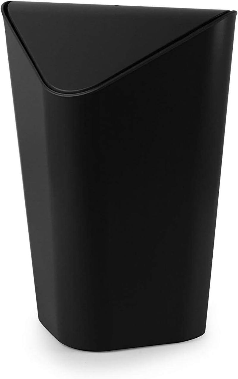 Umbra Corner CAN Swing Lid Square Trash Can Trash Can Dust Bin 5L Compact Black image number 6