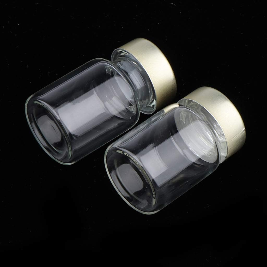 Harayaa 20Pcs Empty Sealed Sterile Serum Clear Glass Vials W/Aluminum Septa Seals - 5Ml image number 2