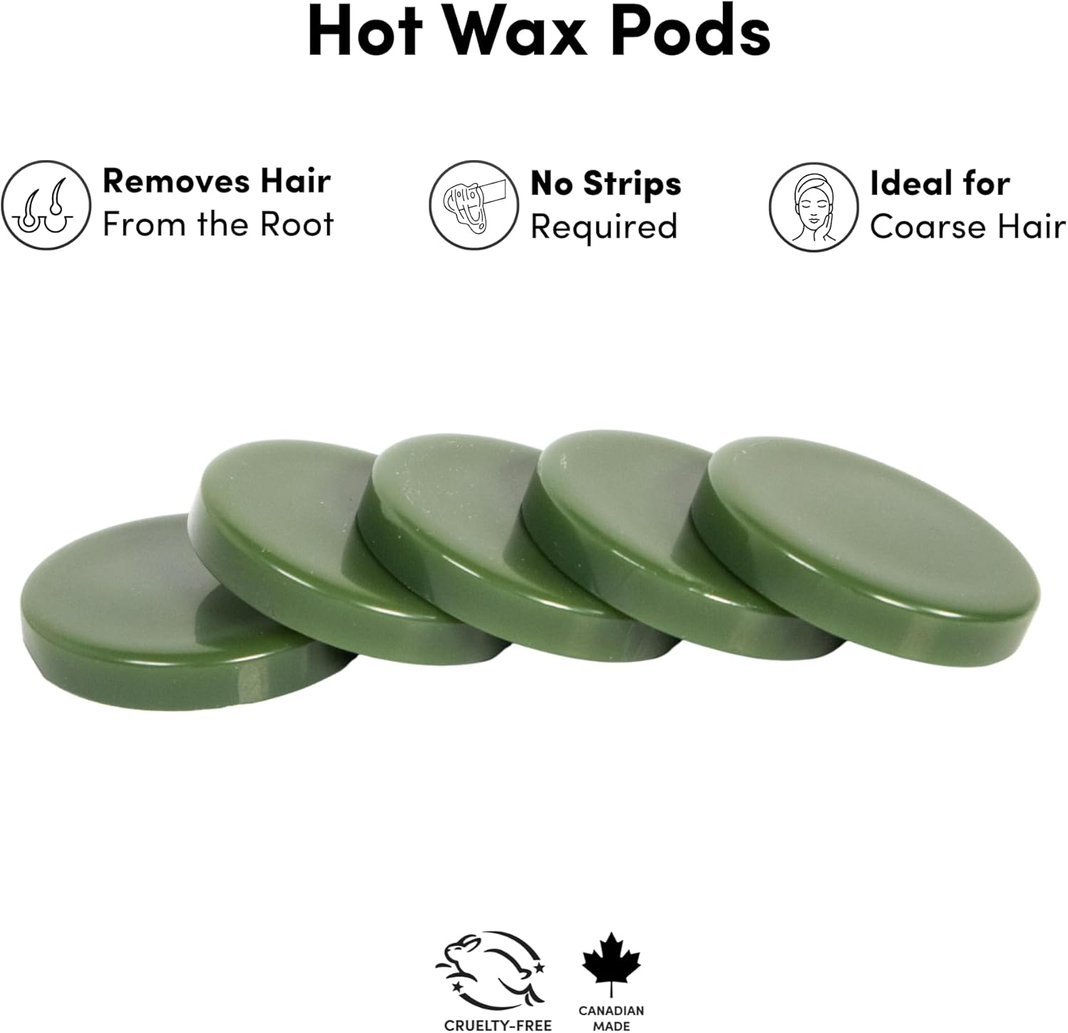 Parissa Hot (Hard) Wax Refill Pods for Short and Coarse Hairs