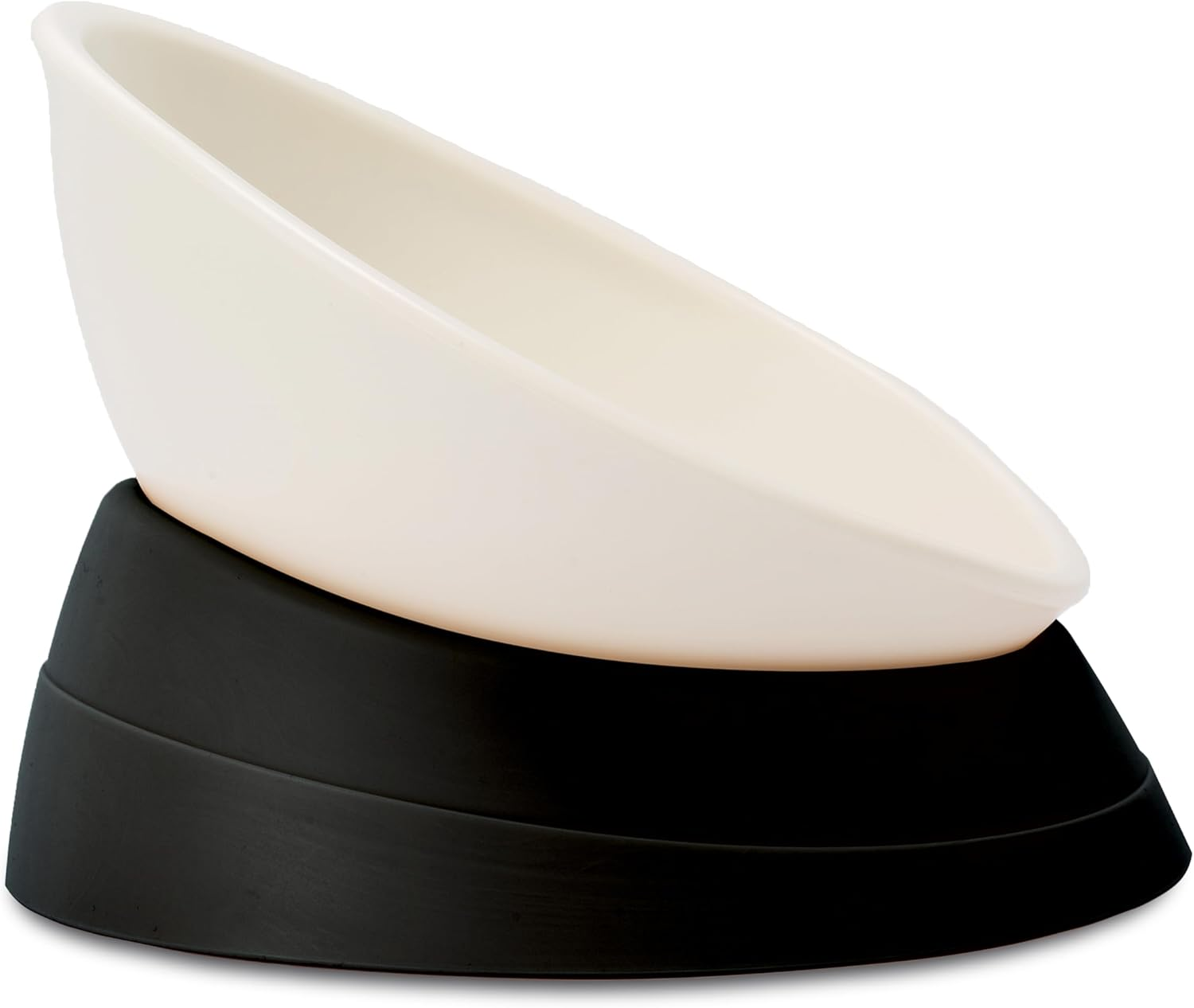 French Bulldog Food Bowl- Slanted Tilted Pug Food Water Bowl,Cat Bowl- Feeder for Frenchie/Shih Tzu/Flat Faced Small Dogs/Puppies/Cats (Green, 2 Cup)