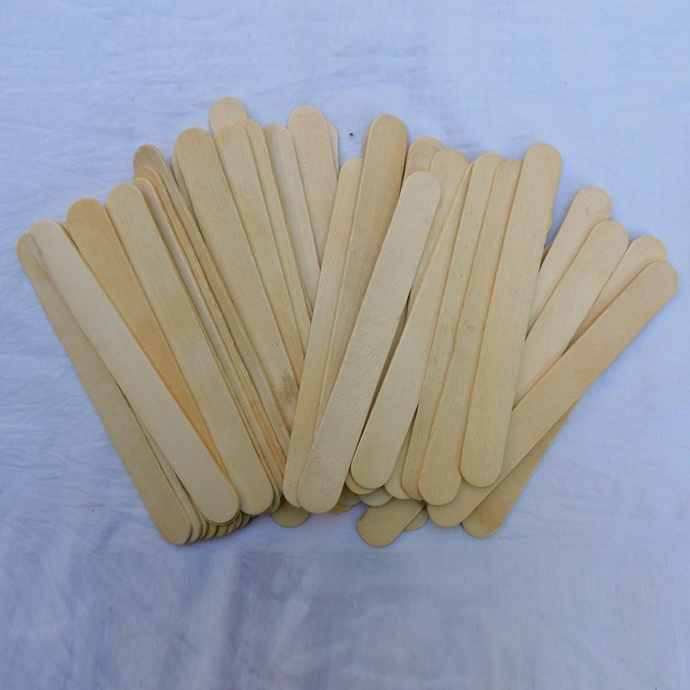 Healthgoodsau - Non-Sterile, Wooden Tongue Depressor for Adults (5.9 Inches) | Wooden Tongue Blade, Non-Sterile (Pack of 90) image number 1