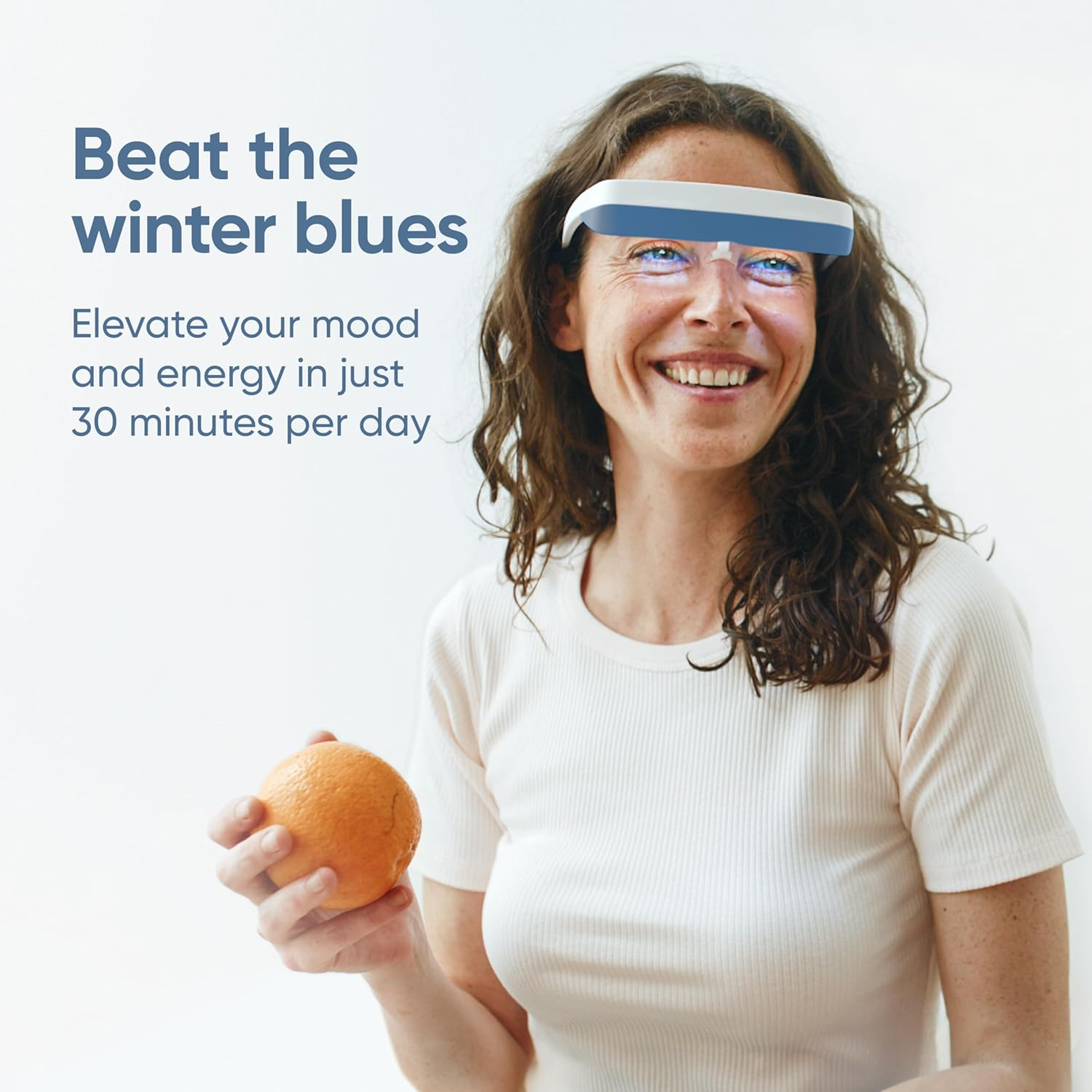 Luminette 3 Light Therapy Glasses - Wearable Light Therapy Lamp - Blue Enriched White LED Sunlight Lamp - Natural Relief for Sleep Problems, Seasonal Mood Disorders & Jet Lag (Grey) - Green image number 4