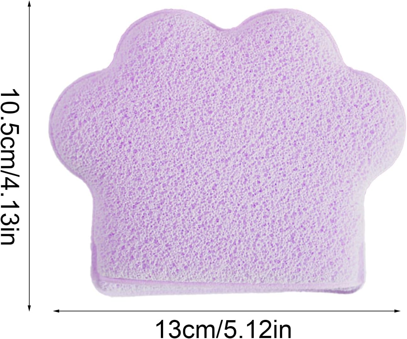 Cat Paw Sponge - Facial Cleansing Pad for Skincare Routine | Enlarged Compressed Design with Soft Texture, Glove Type Cosmetic Remover for Daily Makeup Wipe, Bathing Accessories, Home Use image number 6
