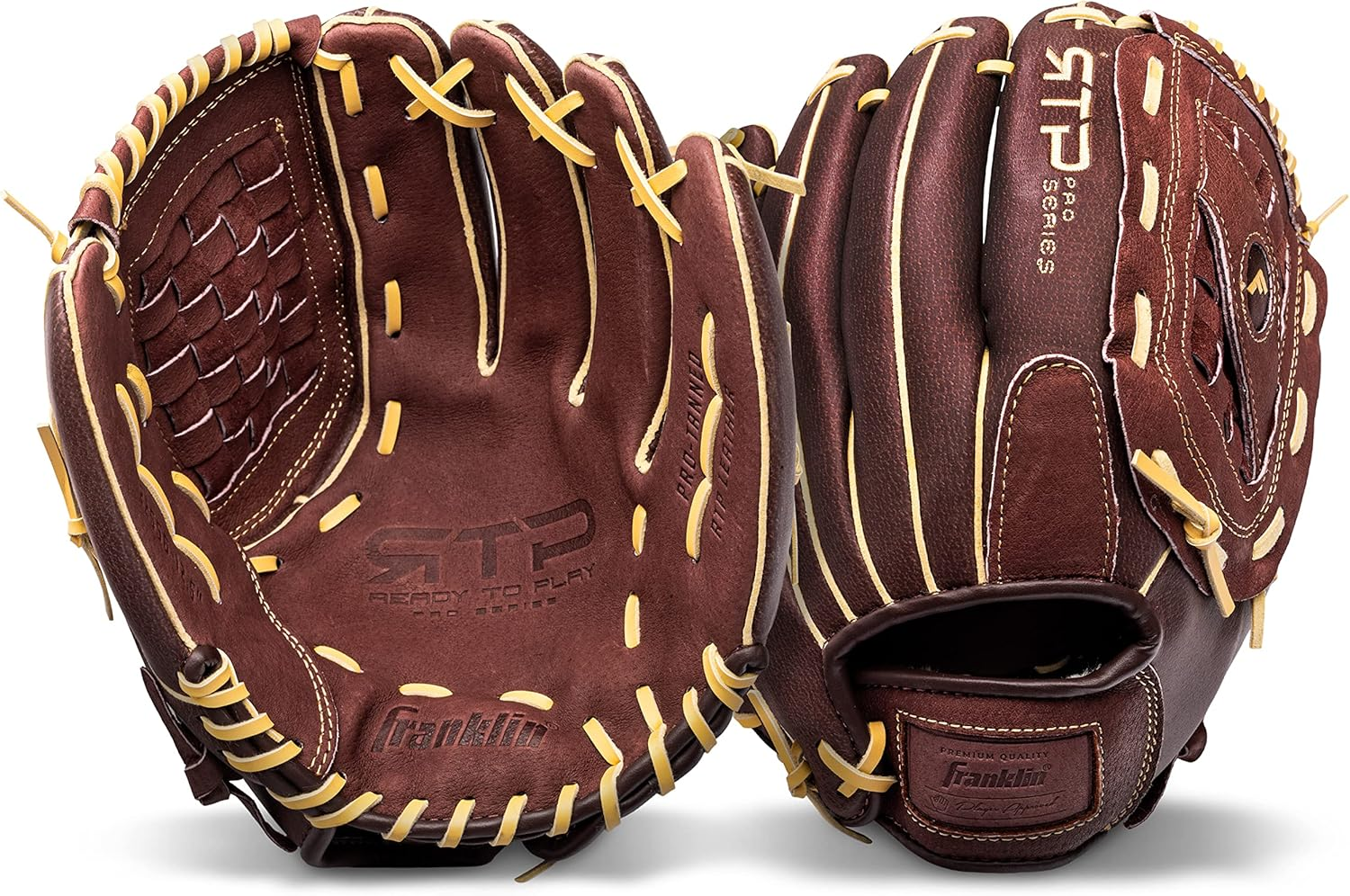 Franklin Sports RTP Pro Adult & Youth Baseball Glove, Right, Camel image number 4