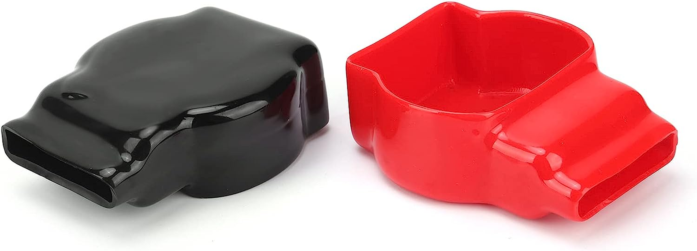 Battery Terminal Cover, Dustproof and Factory Grade Wire Connector Cap with PVC Material for Battery Positive Terminals, Red Black Top Post Style Flexible Battery Terminal Cover image number 4